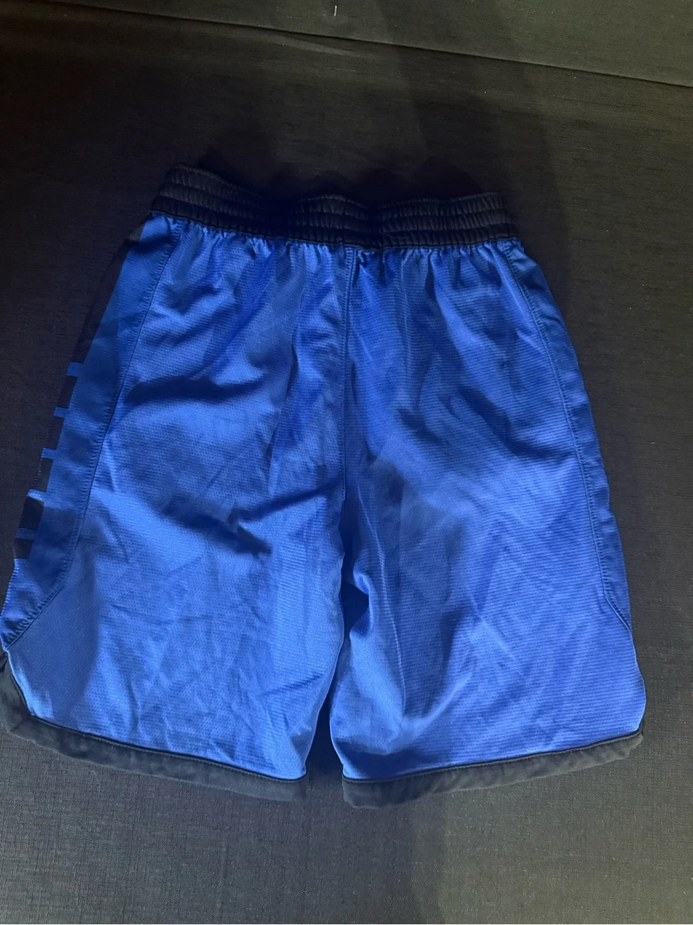 Nike Royal Blue Athletic Mesh Shorts with Black Trim